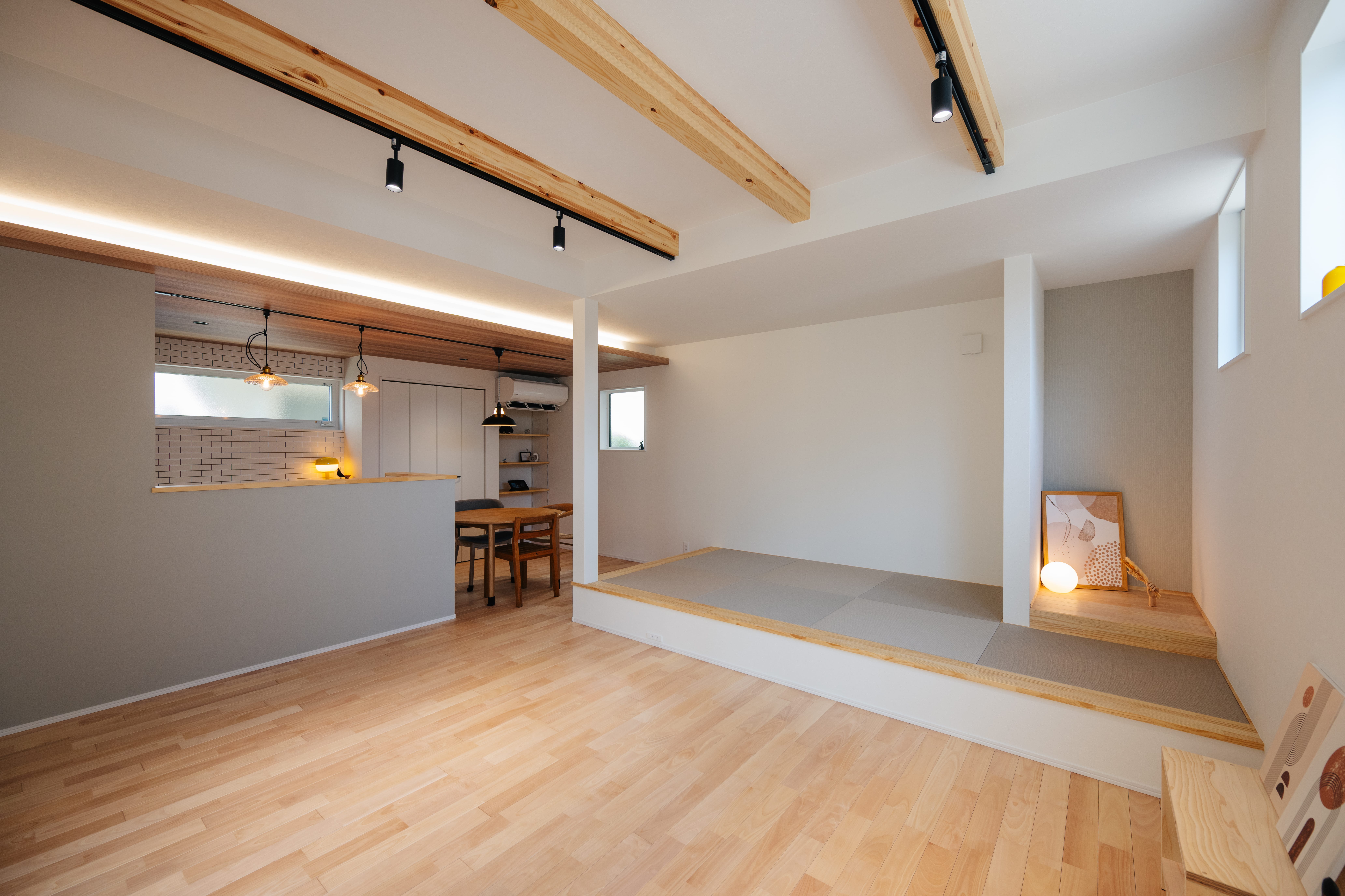 小上がり畳のあるLDK_吉藤｜河窪建設